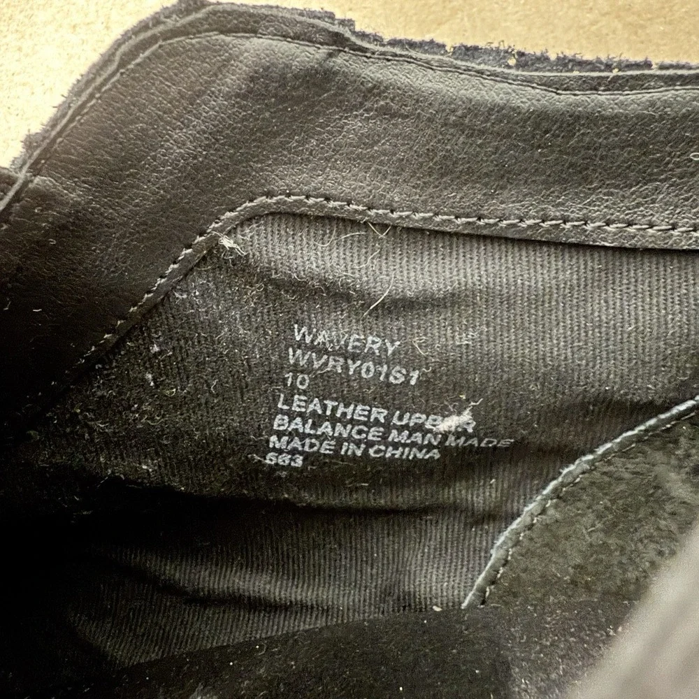 Steve Madden Womens Sz 10M Black‎ Suede Hidden Wedge Boots Sneakers Shoes - Picture 5 of 6